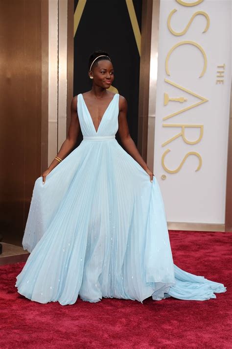 lupita nyong o blue prada dress|lupita nyongo oscars.